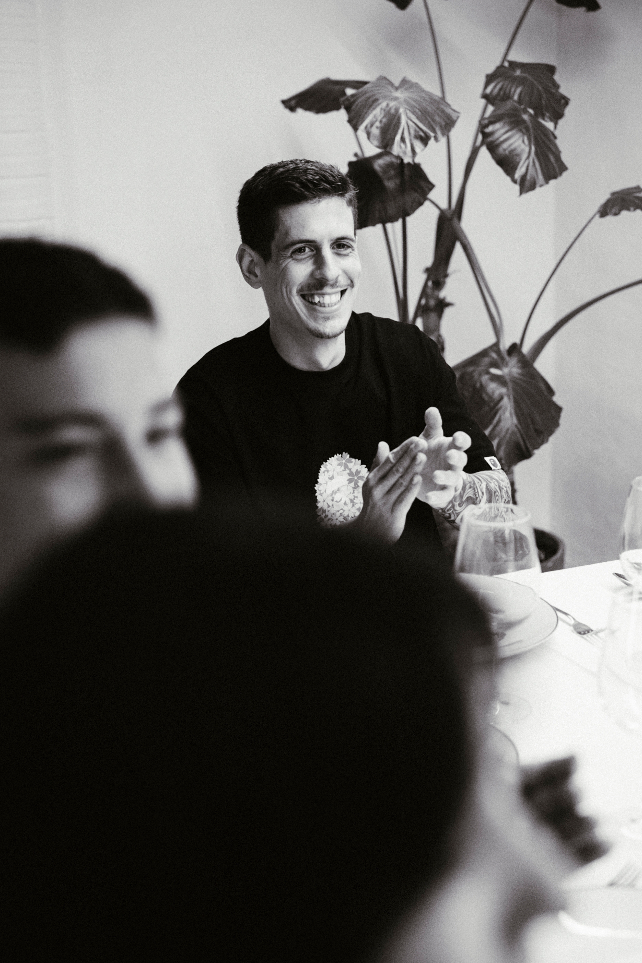 Invitado en una cena privada de cocina de autor en Málaga